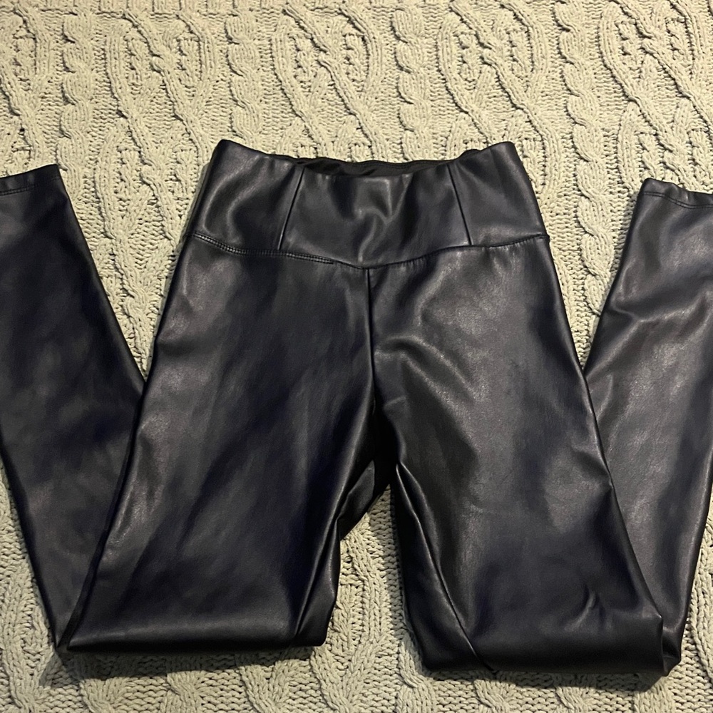 Black Faux Leather Leggings
